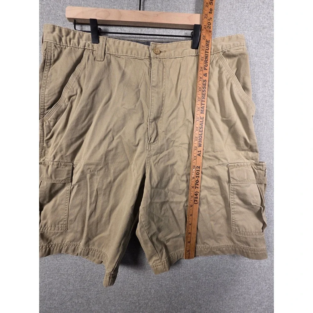 Wrangler Hero Mens 40 Tan Khaki Cargo Shorts Cotton Twill 60CMWGR